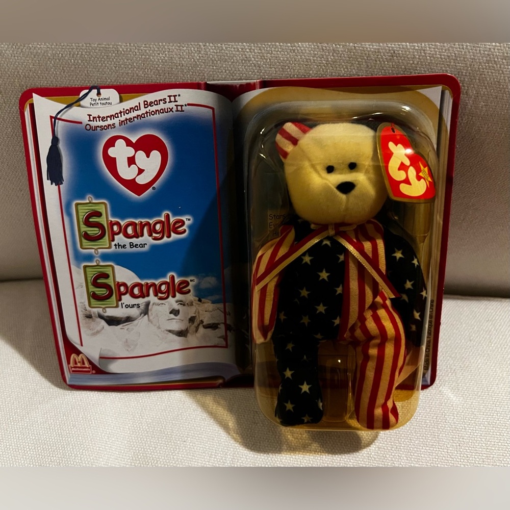 TY Beanie Baby-Rare Spangle The Bear - McDonald’s 2000 New In Box Never Opened